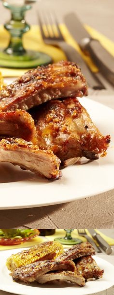 Spareribs in Honig-Knoblauch-Marinade