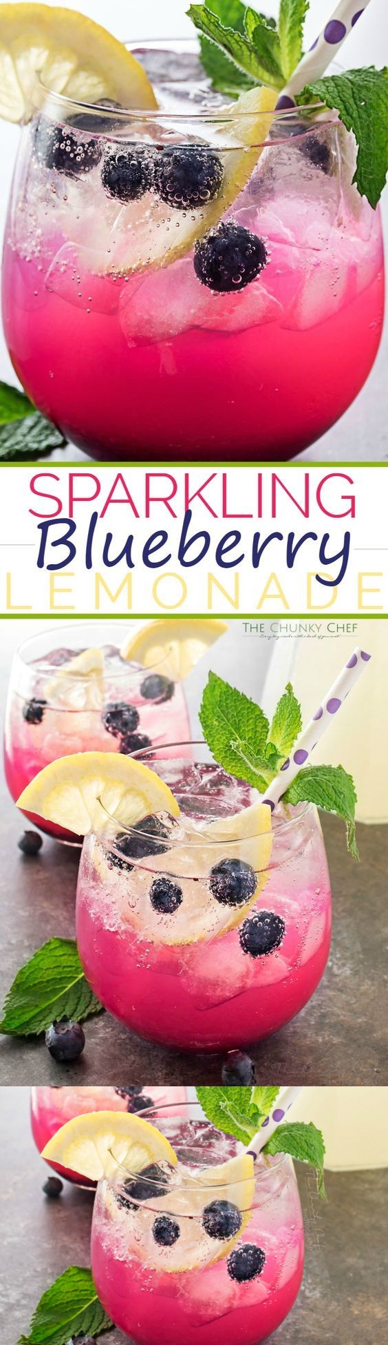 Sparkling Blueberry Lemonade