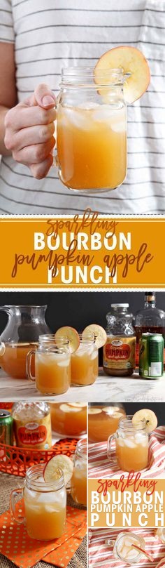 Sparkling Bourbon Apple Pumpkin Punch
