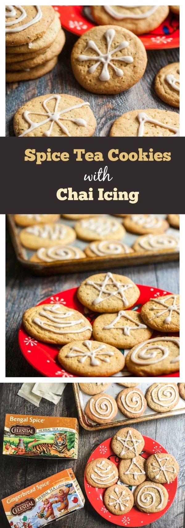 Spice Tea Cookies with Chai Icing