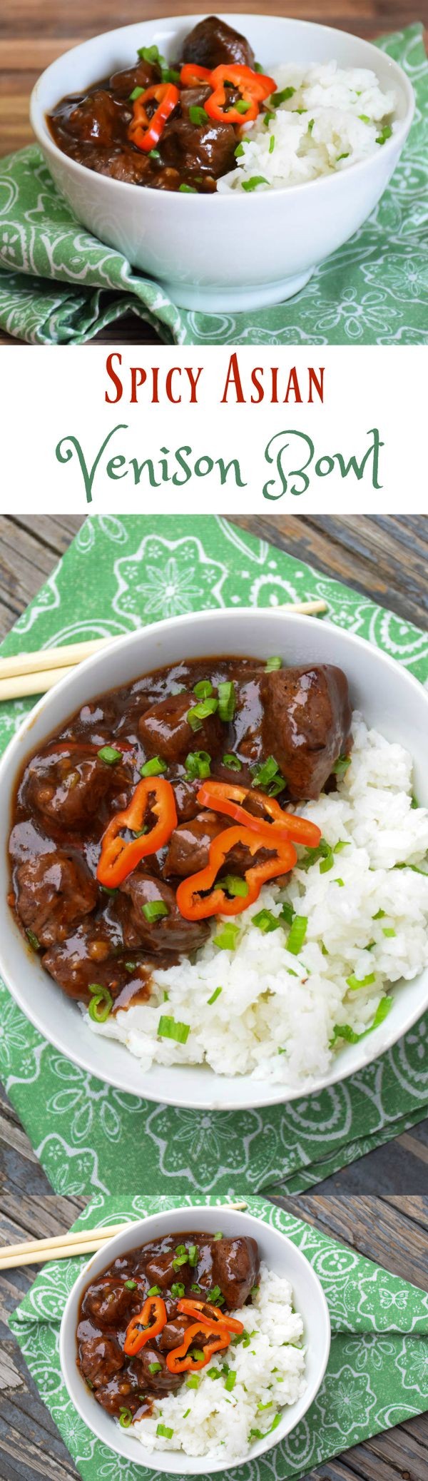 Spicy Asian Venison Bowl