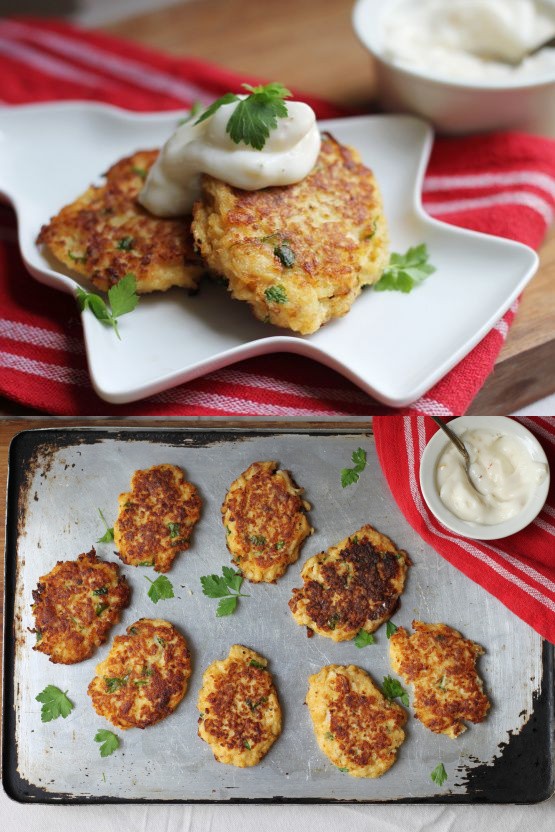 Spicy Cauliflower Latkes With Za'atar Aioli