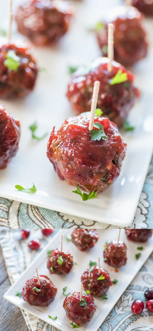 Spicy Cranberry Meatballs