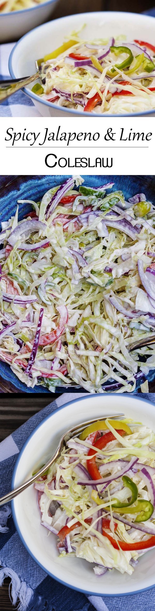 Spicy Jalapeno and Lime Coleslaw