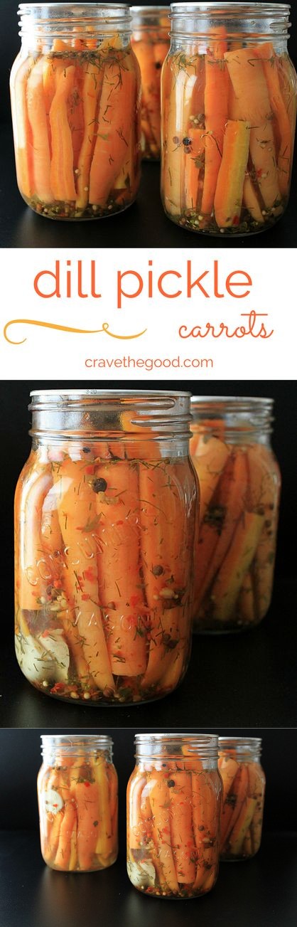 Spicy, or not, Dill Pickled Carrots