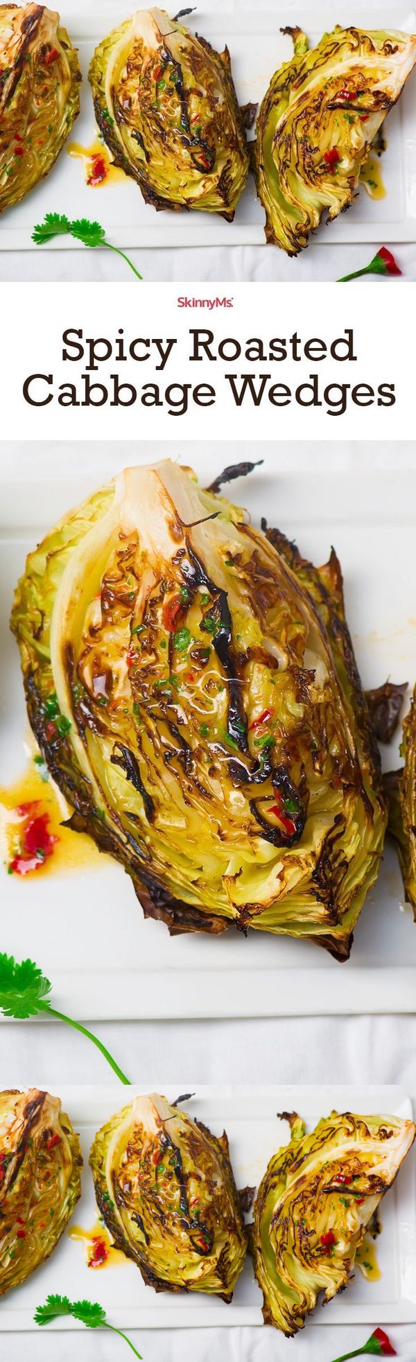 Spicy Roasted Cabbage Wedges