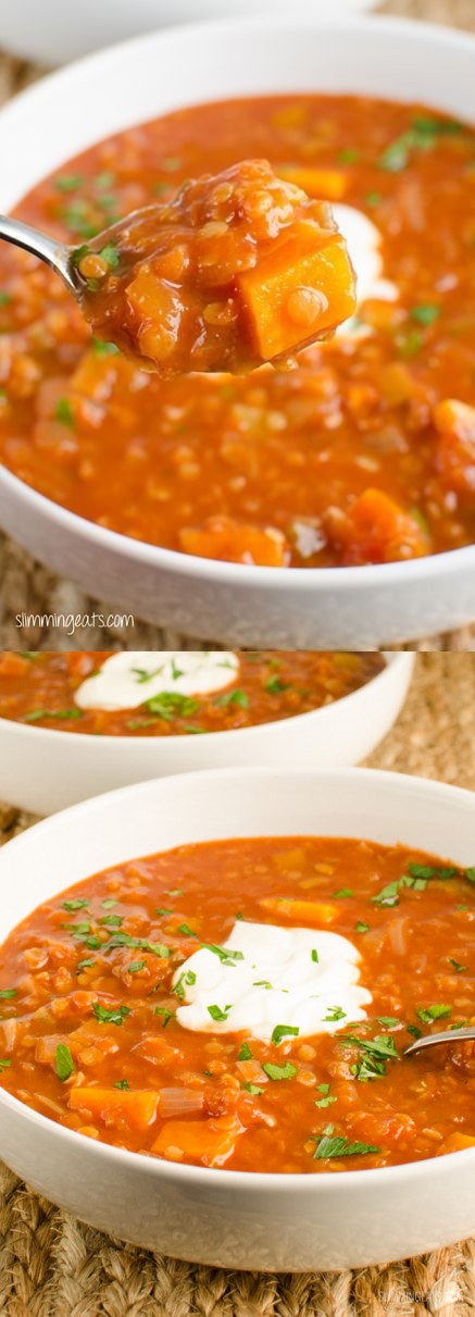 Spicy Tomato and Lentil Soup