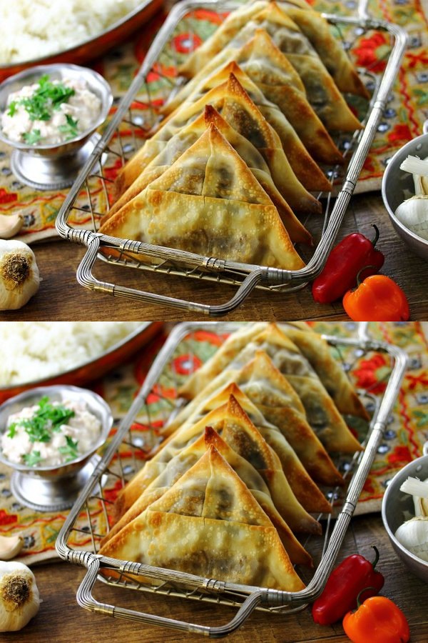 Spicy Vegetarian Lentil Samosas