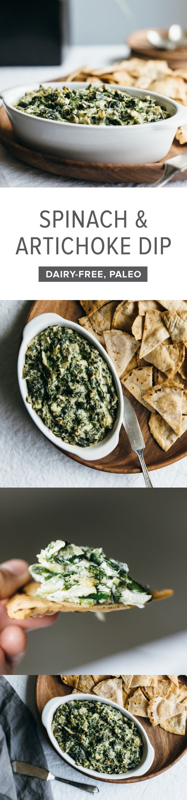 Spinach and Artichoke Dip (dairy-free and paleo