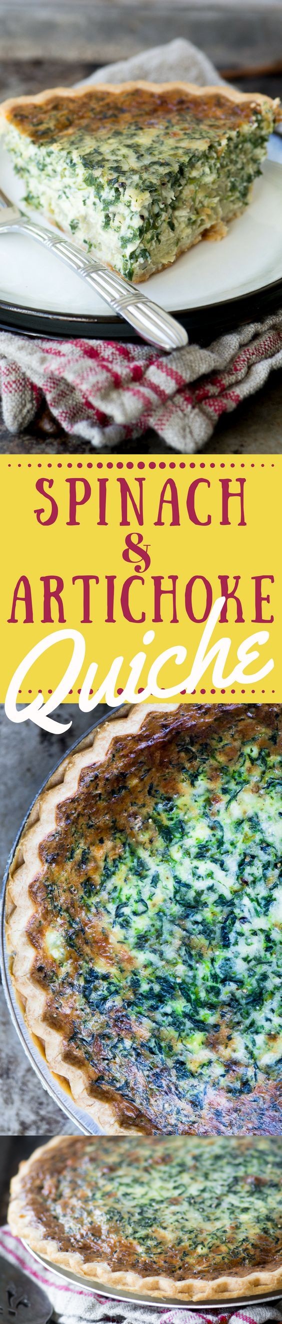 Spinach and Artichoke Quiche