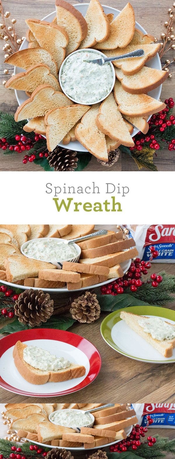Spinach Dip Wreath