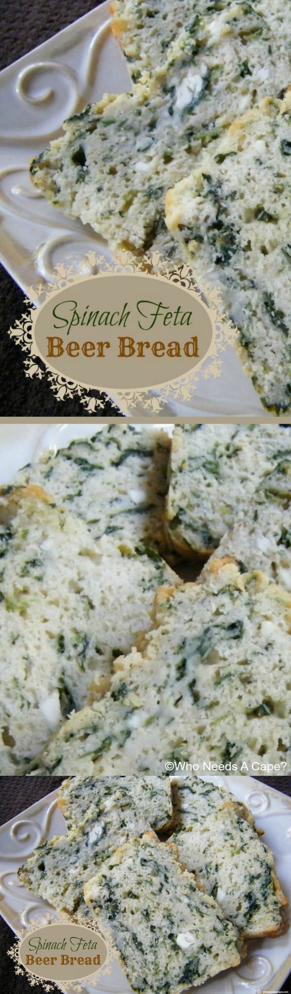 Spinach Feta Beer Bread