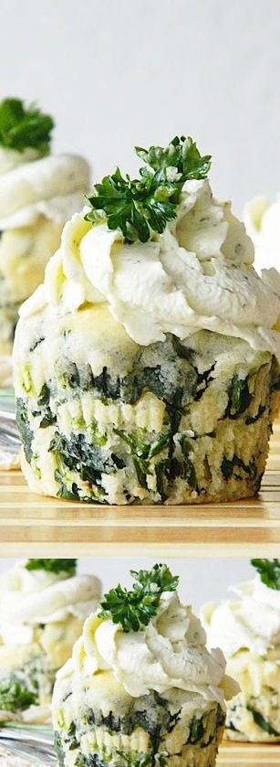 Spinach-Feta Muffins