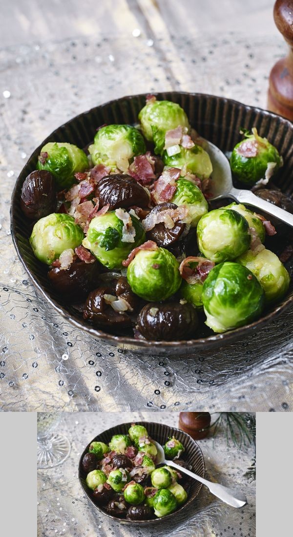 Sprouts with chestnuts and pancetta