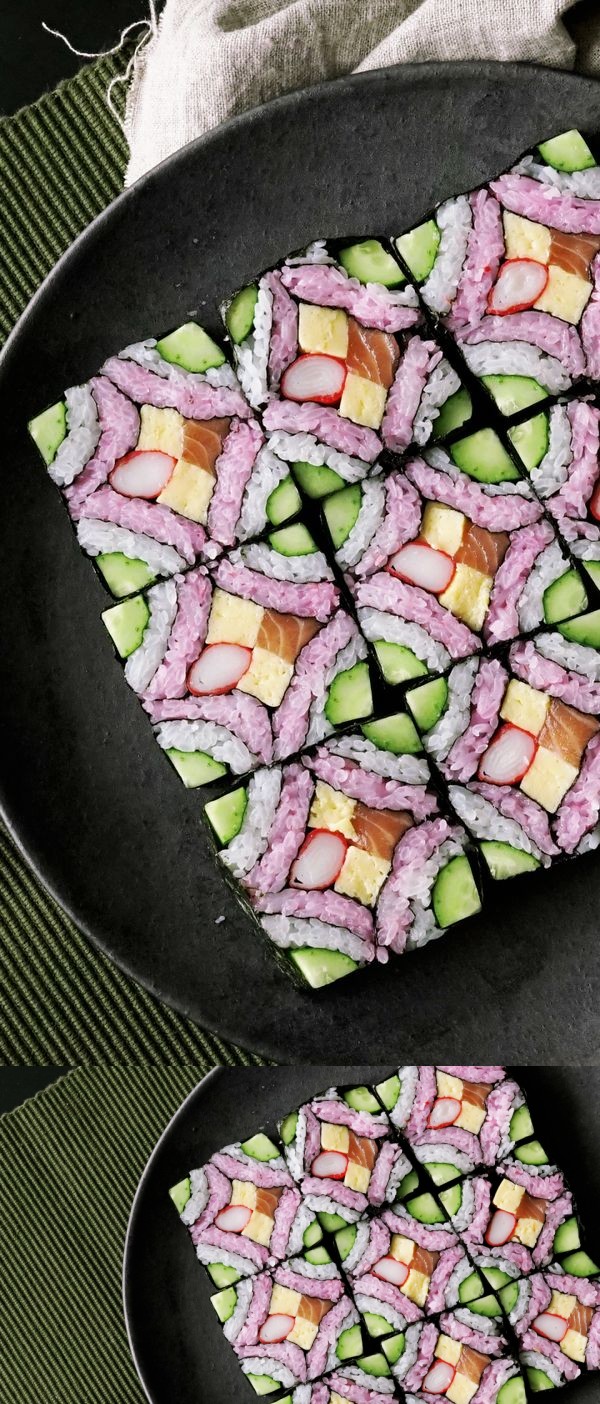 Square Mosaic Sushi