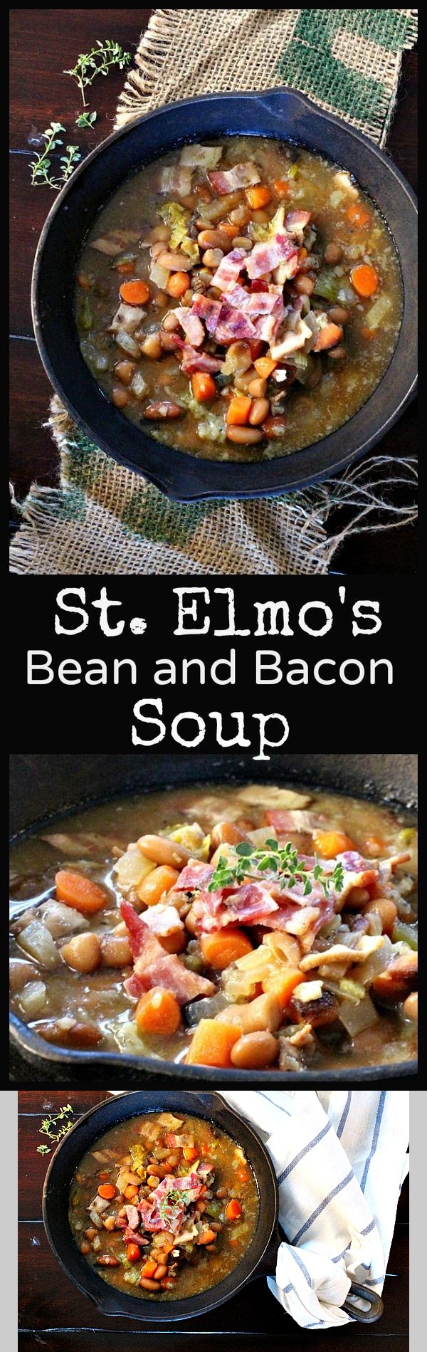 St. Elmo's White Bean Soup with Bacon