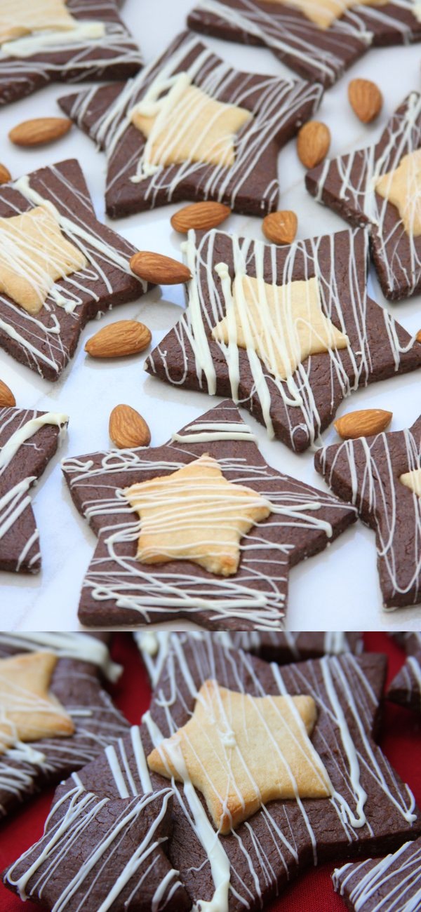 Starry Night Marzipan Cookies