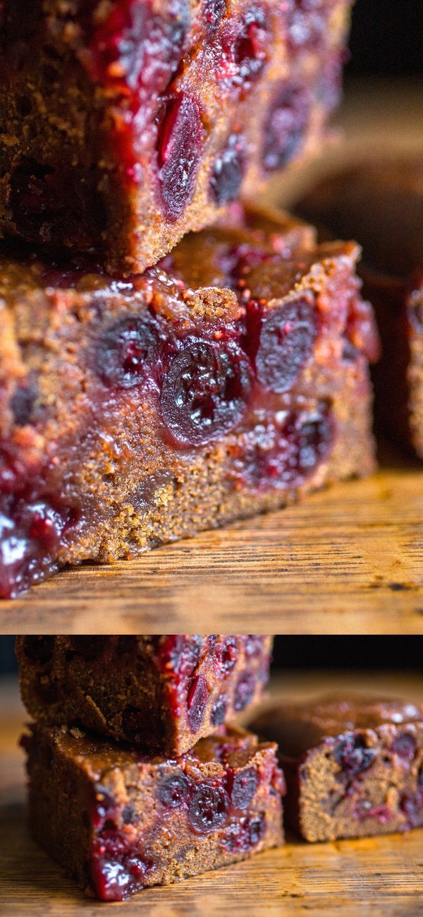 Sticky Cranberry Gingerbread