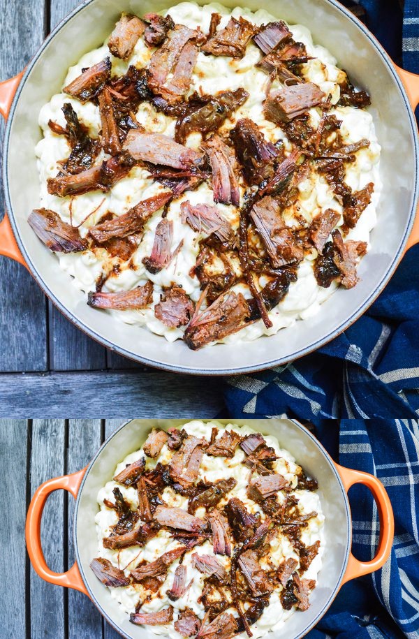 Stovetop Mac & Cheese with Brisket