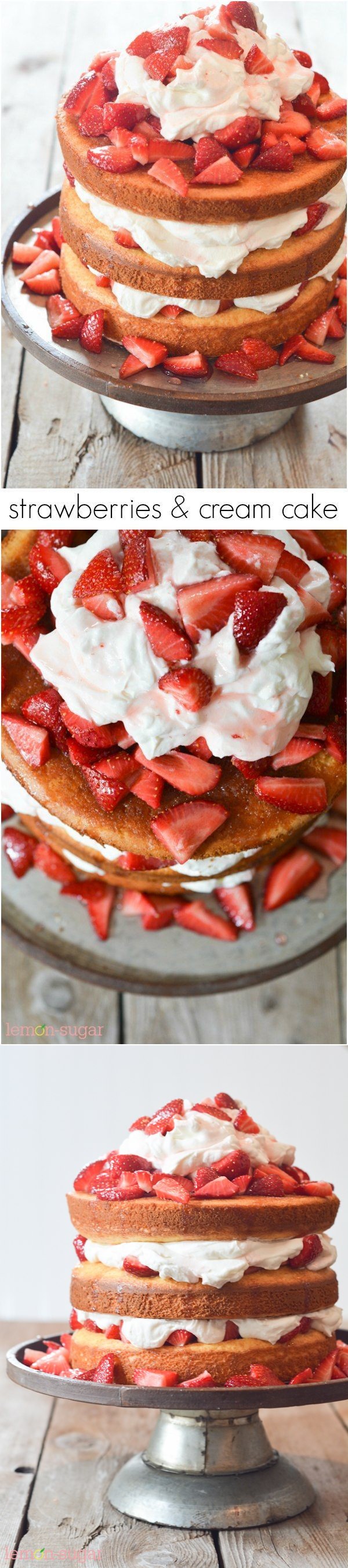 Strawberries & Cream Cake