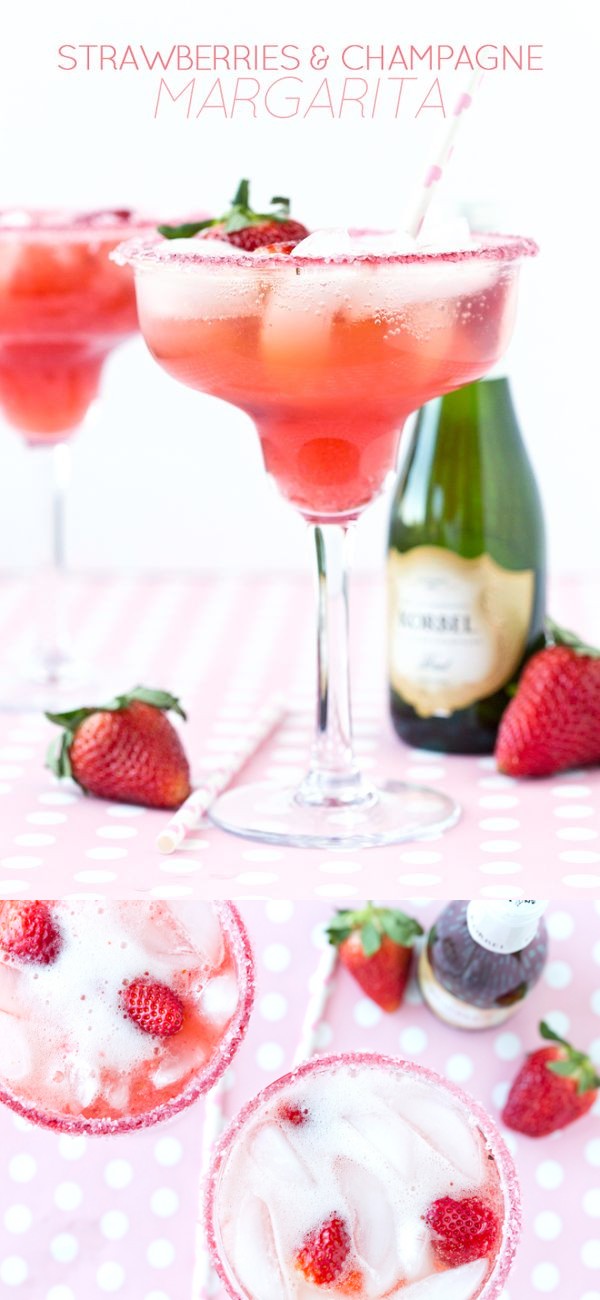 Strawberries and Champagne Margarita