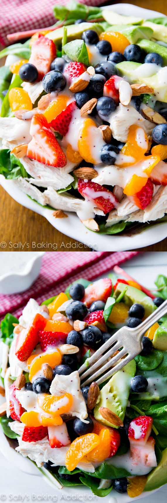 Strawberry Almond Chicken Salad