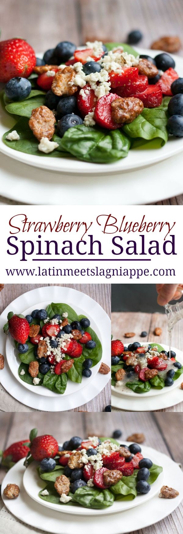 Strawberry Blueberry Spinach Salad