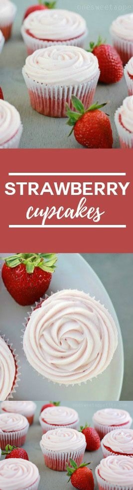 Strawberry Cupcakes (Doctored Cake Mix