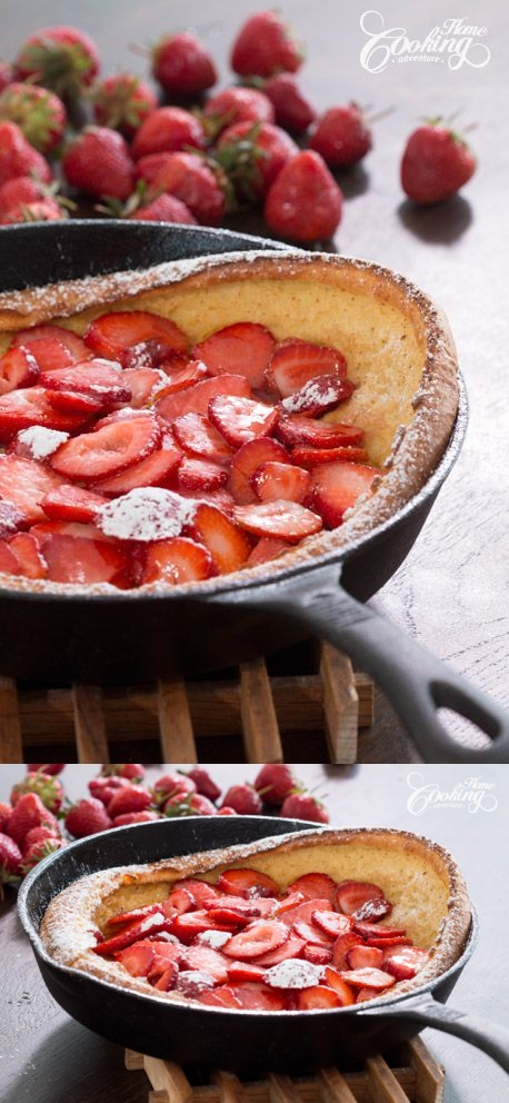 Strawberry Dutch Baby Pancake