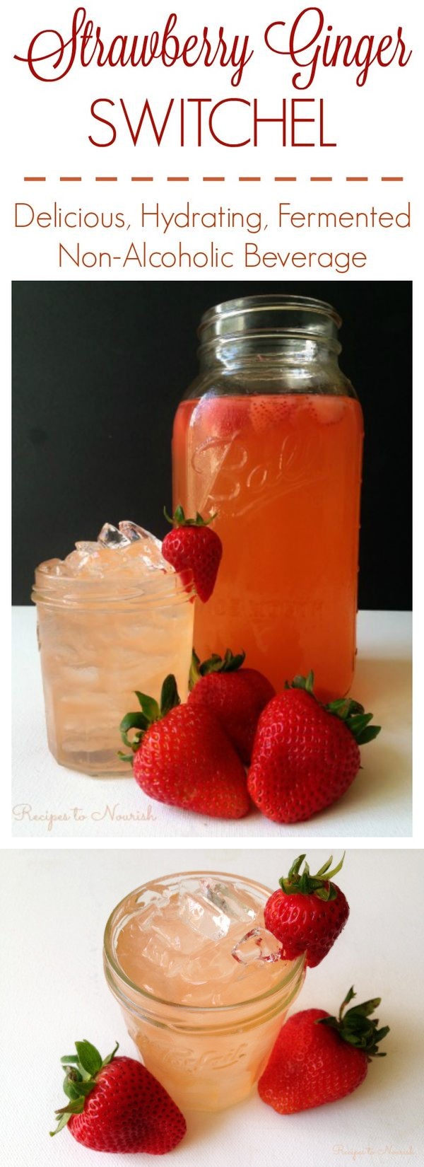 Strawberry Ginger Switchel