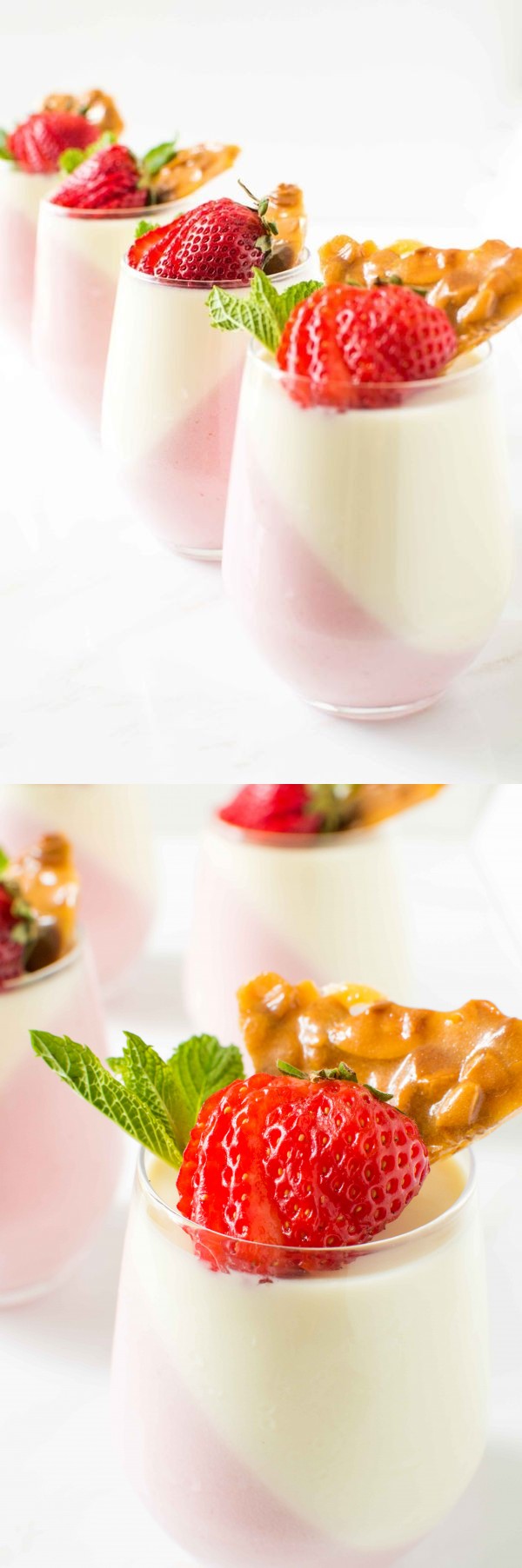 Strawberry Lemon Panna Cotta