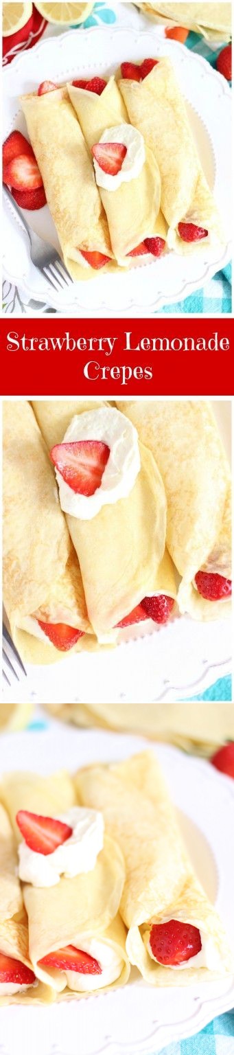 Strawberry Lemonade Crepes