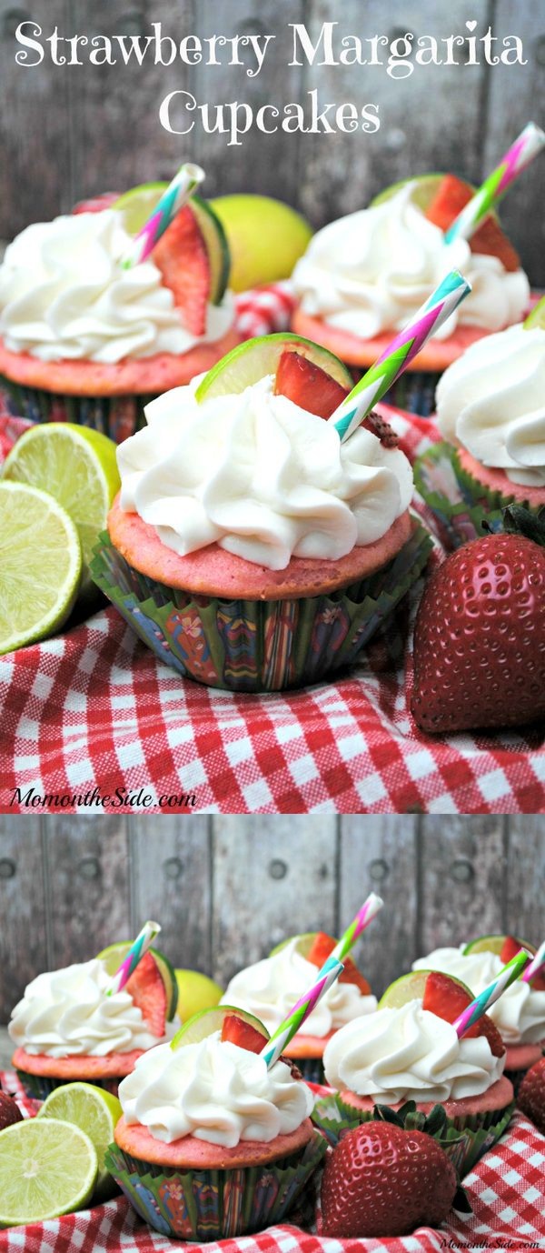 Strawberry Margarita Cupcakes