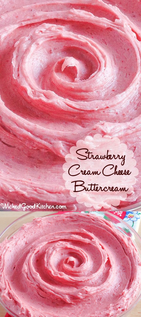 Strawberry (or Cherry Cream Cheese Buttercream