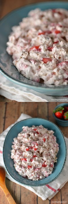 Strawberry Pecan Pretzel Salad