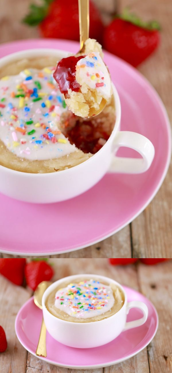 Strawberry Pop Tart in a Mug