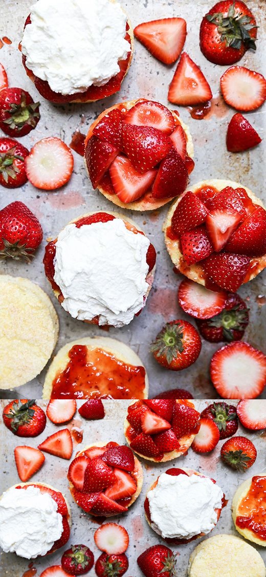 Strawberry Shortcake with Lemongrass-Basil Whipped Cream