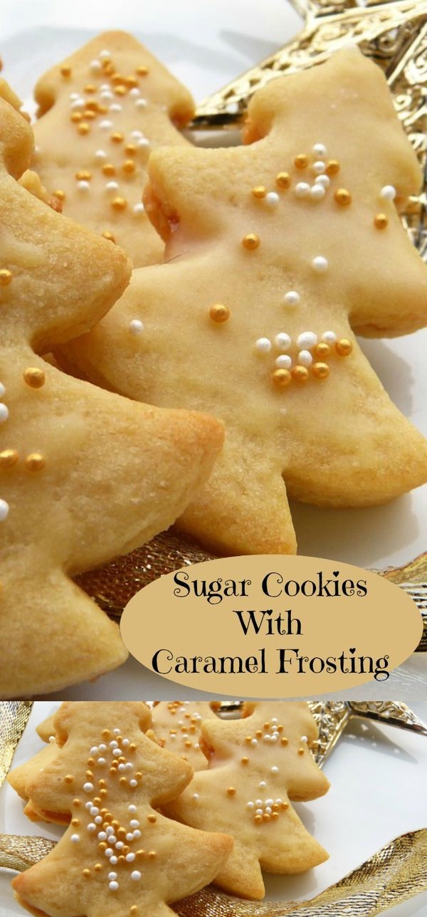 Sugar Cookies With Caramel Frosting