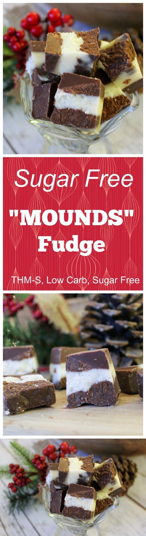 Sugar Free “Mounds” Fudge (THM-S, Low Carb