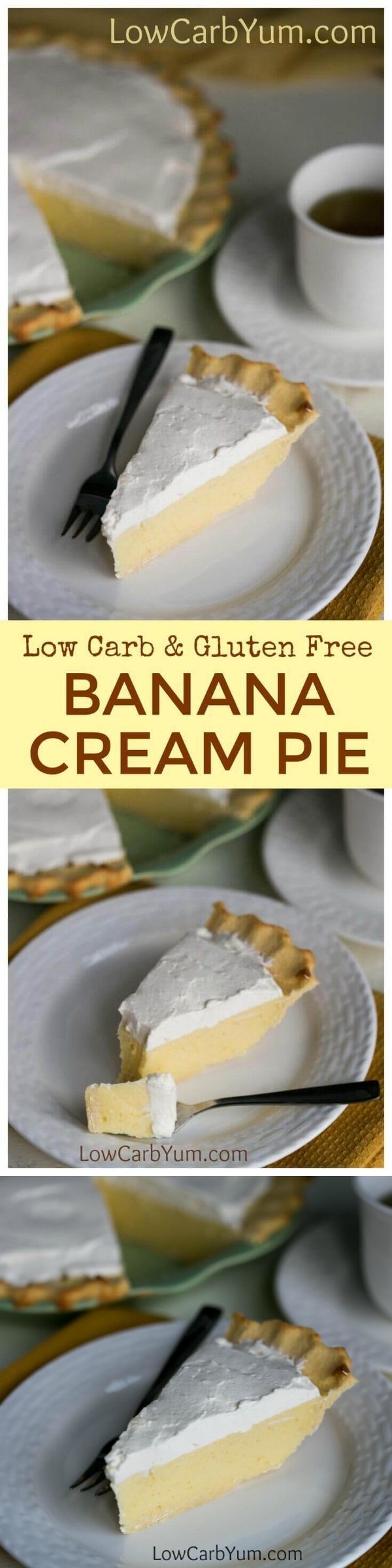 Sugar Free Banana Cream Pie