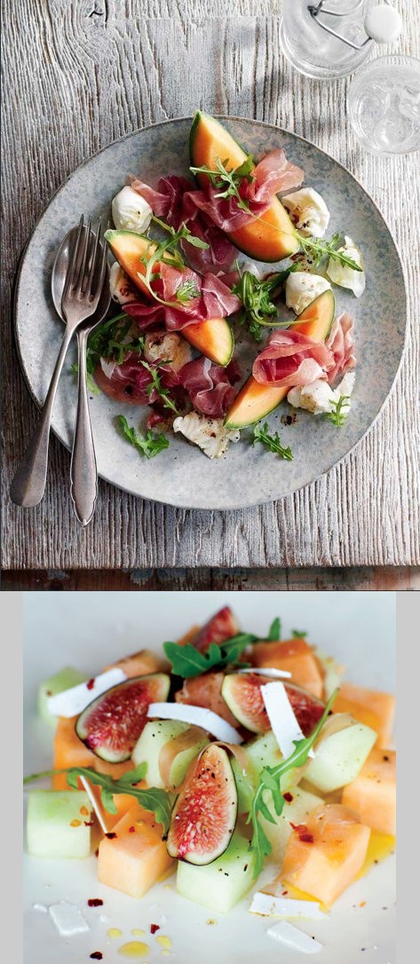 Summer Melon with Fig and Prosciutto