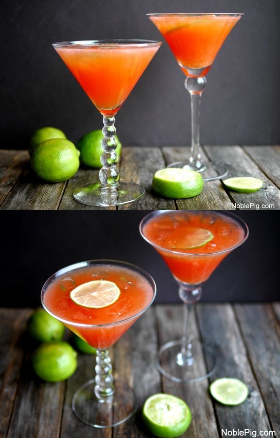 Summertime Blood Orange Martinis