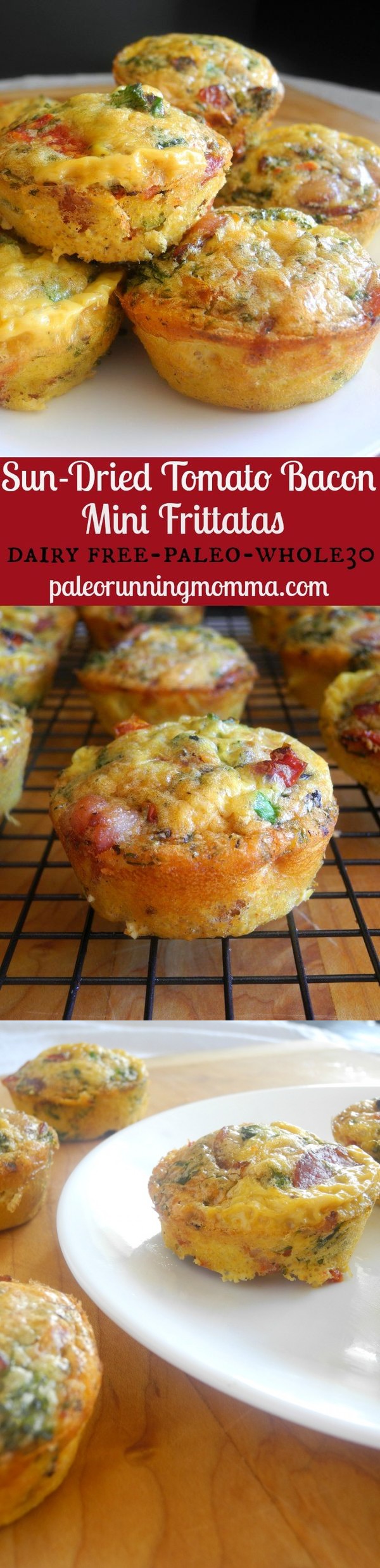 Sun-Dried Tomato Bacon Mini Frittatas (Paleo & Whole30