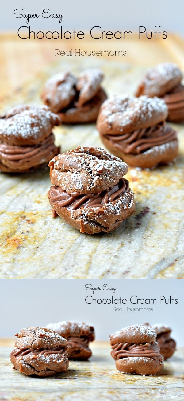 Super Easy Chocolate Cream Puffs