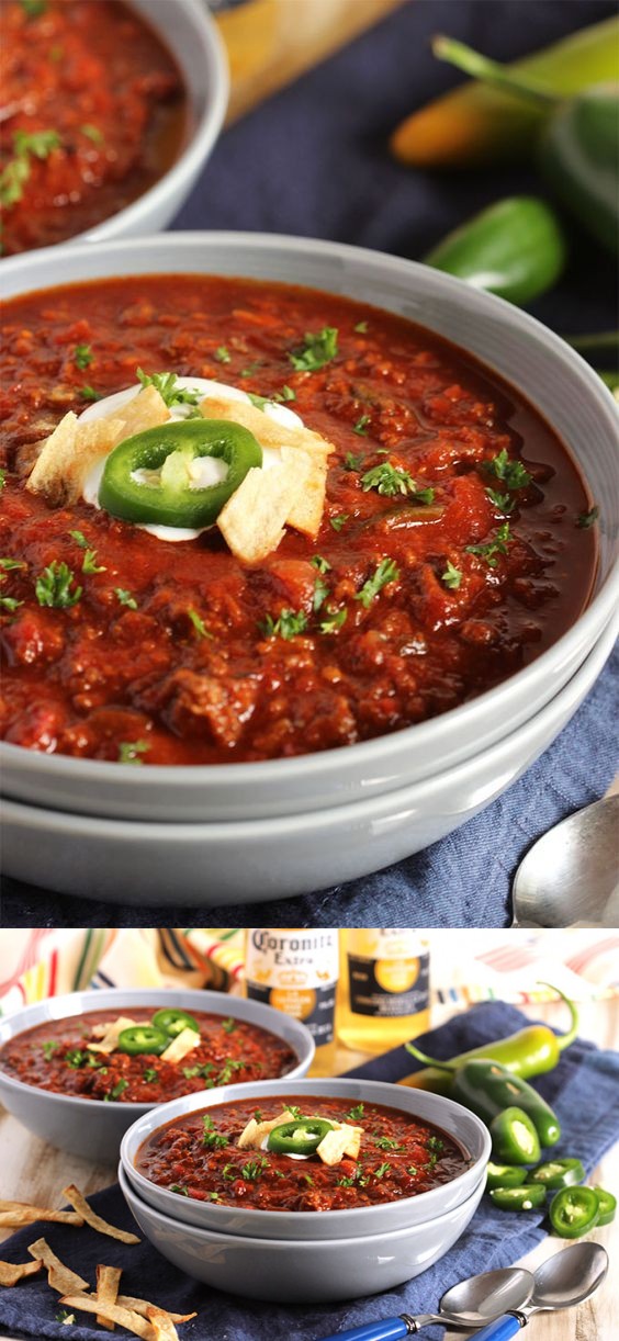 Sweet and Spicy Slow Cooker Chili