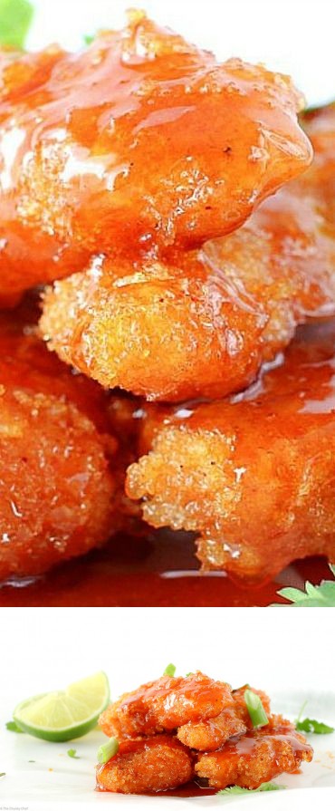 Sweet and Spicy Sticky Chicken Fingers