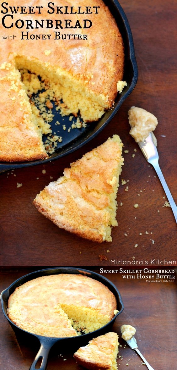 Sweet Corn Bread and Honey Butter