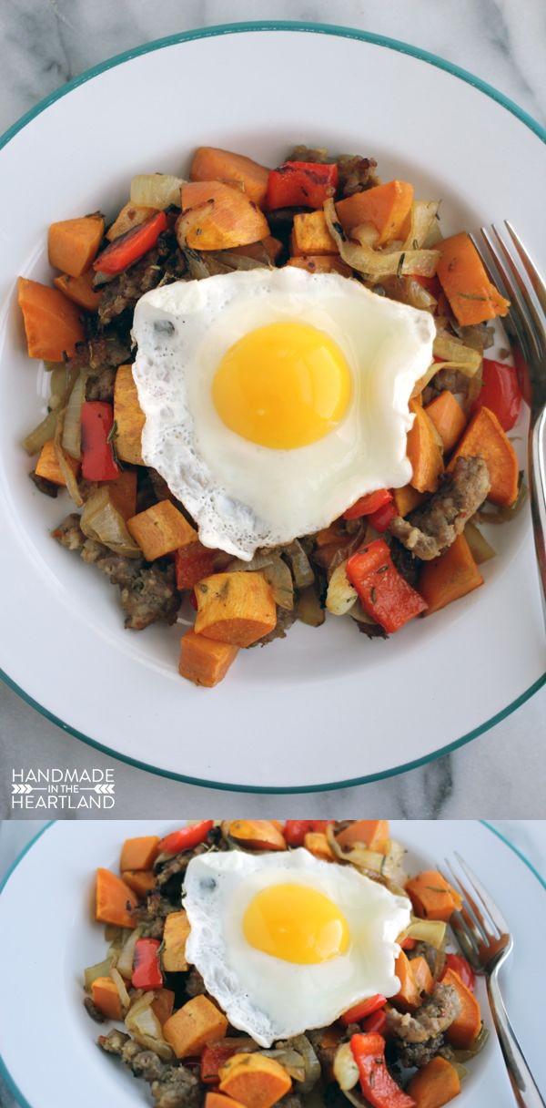 Sweet Potato & Sausage Breakfast Hash