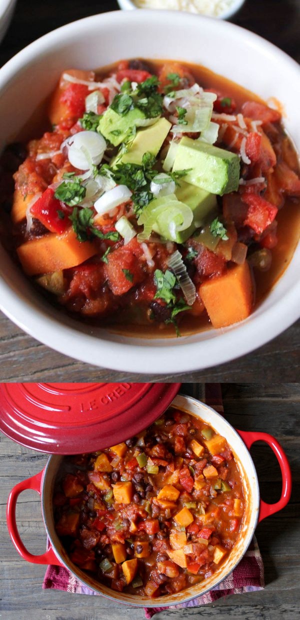 Sweet Potato and Black Bean Chili