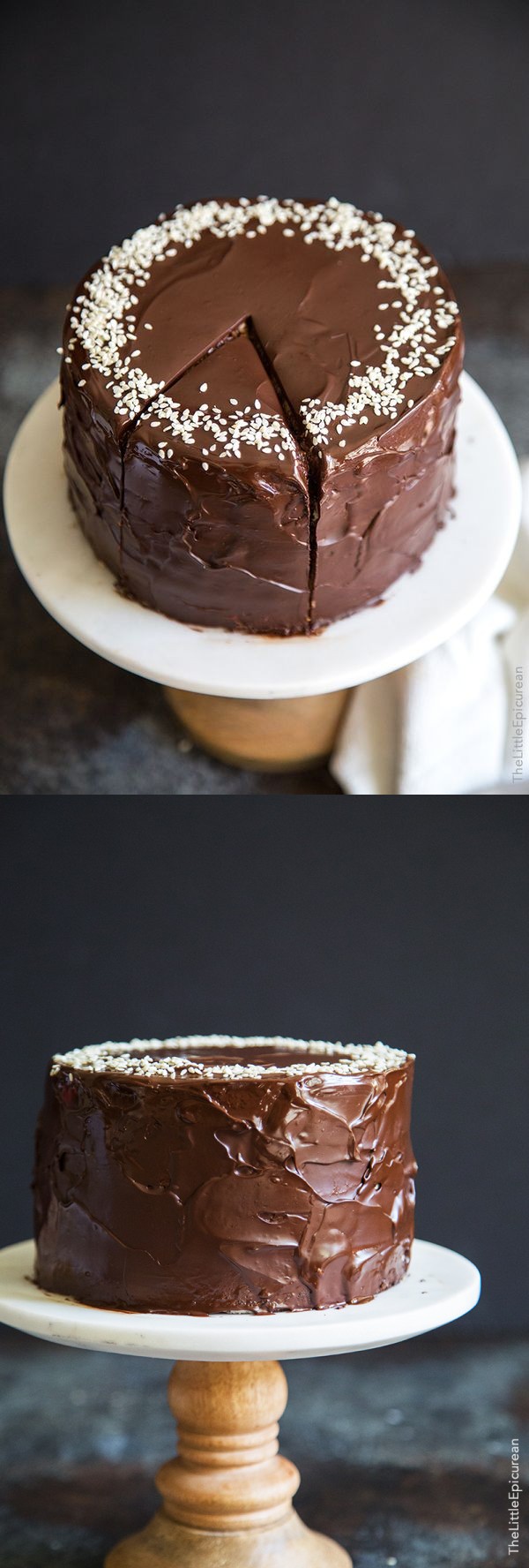 Tahini Chocolate Banana Cake